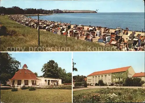 Boltenhagen Ostseebad Strand Pavillon Bar FDGB Erholungsheim Fritz Reuter Kat. Ostseebad Boltenhagen