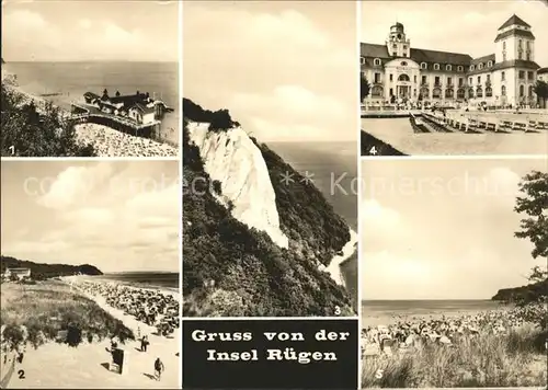 Insel Ruegen Sellin Seebruecke Baabe Strand Stubbenkammer Koenigsstuhl Kreidefelsen Binz Kurhaus Goehren Strand Kat. Bergen