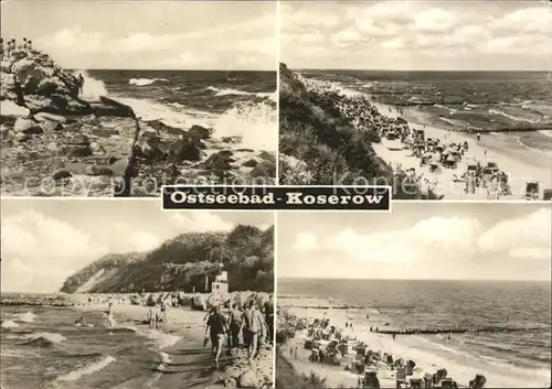 Koserow Ostseebad Usedom Steilkueste Strand Kat. Koserow