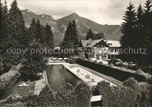 Marquartstein Hotel Marienbad Swimming Pool Kat. Marquartstein