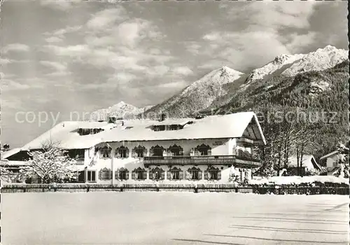 Kruen Hotel Pension Alpenhof Winterimpressionen Kat. Kruen