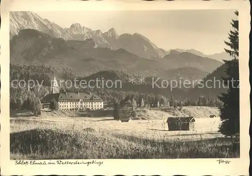 Klais Schloss Elmau Wettersteingebirge Kat. Kruen