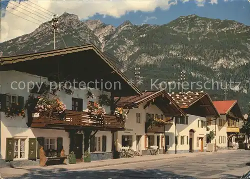 Garmisch Partenkirchen Klammstrasse mit Kramer Kat. Garmisch Partenkirchen