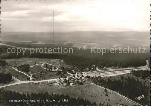 Brocken Torfhaus Oberharz Fliegeraufnahme Kat. Wernigerode