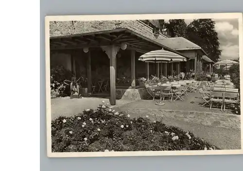 Langenburg Wuerttemberg Schloss-Cafe im Rosengarten / Langenburg /Schwaebisch Hall LKR