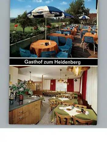 Buechenbach Mittelfranken Gasthof Zum Heidenberg / Buechenbach /Roth LKR