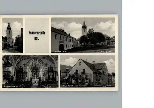 Konnersreuth Oberpfalz Gasthof Schimi, Marktplatz / Konnersreuth /Tirschenreuth LKR