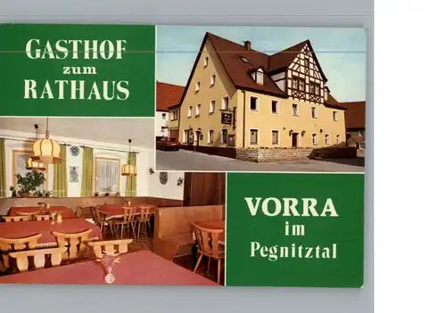 Vorra Pegnitz Gasthof zum Rathaus / Vorra /Nuernberger Land LKR