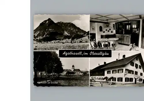 Agathazell Gasthaus Gruentenblick / Burgberg i.Allgaeu /Oberallgaeu LKR