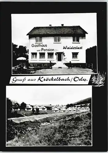 Kroeckelbach Odenwald Gasthaus Pension Waldeslust / Fuerth /Bergstrasse LKR