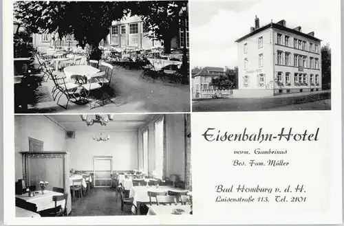 Bad Homburg Eisenbahn-Hotel / Bad Homburg v.d. Hoehe /Hochtaunuskreis LKR