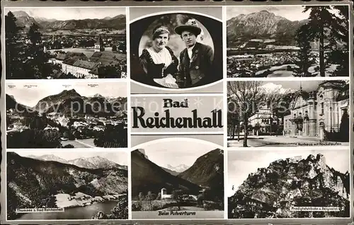 Bad Reichenhall Tracht Pulverturm Kurhaus Hochstaufen Kat. Bad Reichenhall