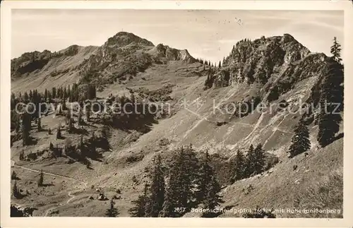 Bodenschneid Gipfel Hohenpeissenberg Kat. Schliersee