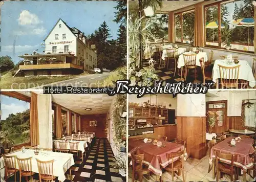 Simmern Hunsrueck Hotel Restaurant Bergschloesschen Kat. Simmern  Hunsrueck