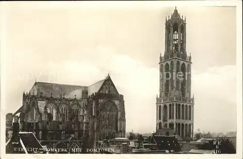 Utrecht Domkerk met Domtoren Kat. Utrecht