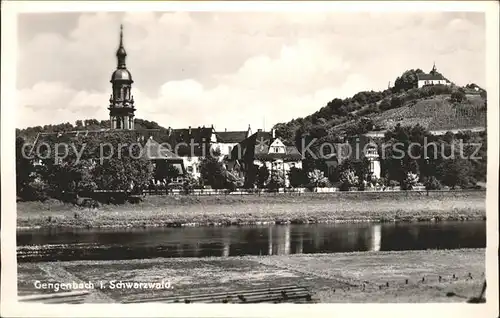 Gengenbach Teilansicht mit Kirche Kat. Gengenbach