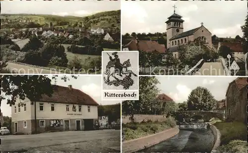 Rittersbach Odenwald mit Kirche u.Gemeindehaus Kat. Elztal