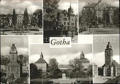 Gotha Thueringen Rathaus u.Marktbrunnen / Gotha /Gotha LKR
