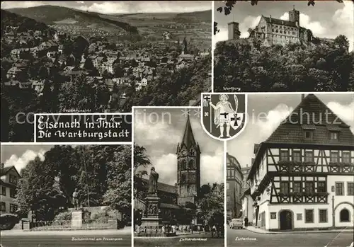 Eisenach Thueringen Lutherhaus u.Lutherdenkmal Kat. Eisenach