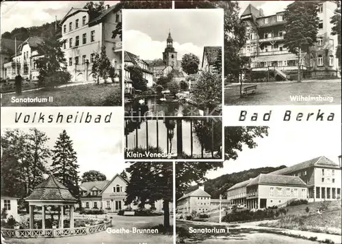 Bad Berka Sanatorium u.Wilhelmsburg Kat. Bad Berka