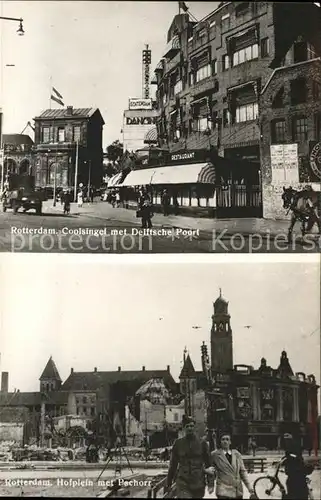 Rotterdam Coolsingel met Delftsche Poort  Pechorr Kat. Rotterdam