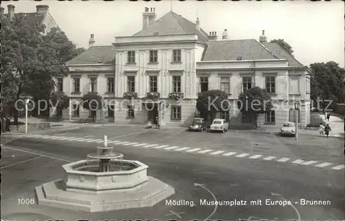 Moedling Museumsplatz Europa Brunnen Kat. Moedling