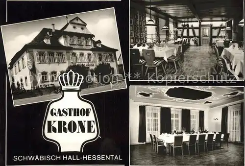 Schwaebisch Hall Gasthof Krone Kat. Schwaebisch Hall