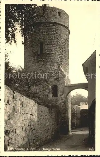 Loewenberg Niederschlesien Hungerturm Kat. Lwowek Slaski