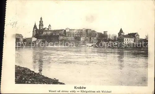 Krakow Malopolskie Wawel strony wisly Kat. Krakow