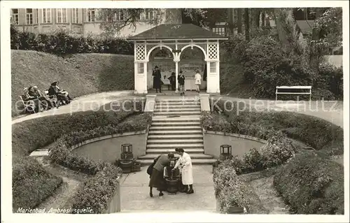 Marienbad Tschechien Boehmen Ambrosiusquelle Kat. Marianske Lazne