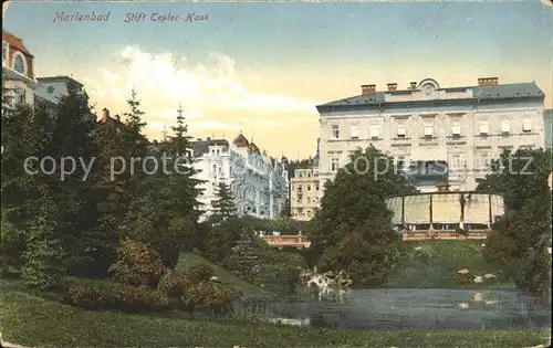 Marienbad Tschechien Boehmen Stift Tepler Haus Kat. Marianske Lazne