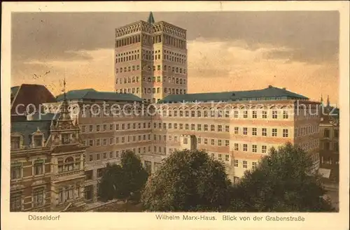 Duesseldorf Wilhelm Marx Haus Grabenstr. Kat. Duesseldorf