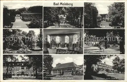 Bad Meinberg Kurhaus Stern Badehaus Kursaal Kurpark Kat. Horn Bad Meinberg
