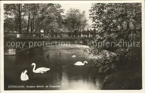 Duesseldorf Goldene Bruecke Hofgarten Kat. Duesseldorf