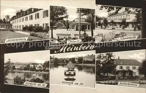 Bad Meinberg Muetterkurheim Kurpark See Walndelhalle Kat. Horn Bad Meinberg