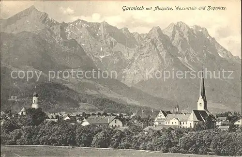 Garmisch-Partenkirchen Albspitze Waxenstein Zugspitze / Garmisch-Partenkirchen /Garmisch-Partenkirchen LKR