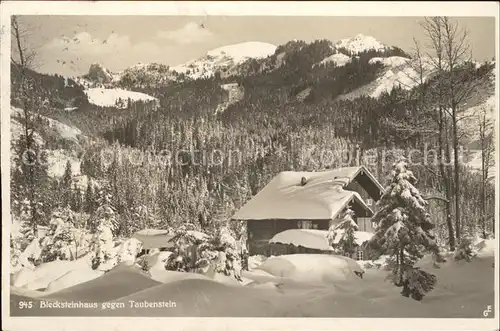 Schliersee Blecksteinhaus Taubenstein Kat. Schliersee