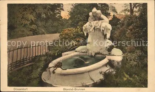 Duesseldorf Blondat Brunnen Kat. Duesseldorf