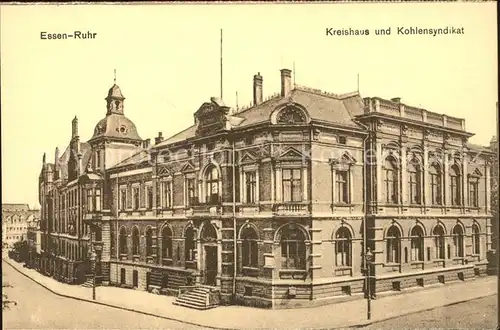 Essen Ruhr Kreishaus Kohlensyndikat Kat. Essen