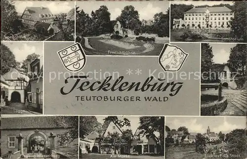 Tecklenburg Wappen Stadt Buehnenteil Sanatorium Kat. Tecklenburg