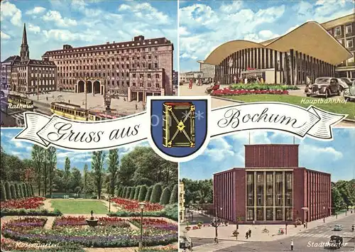 Bochum Hauptbahnof Stadttheater Strassenbahn Kat. Bochum