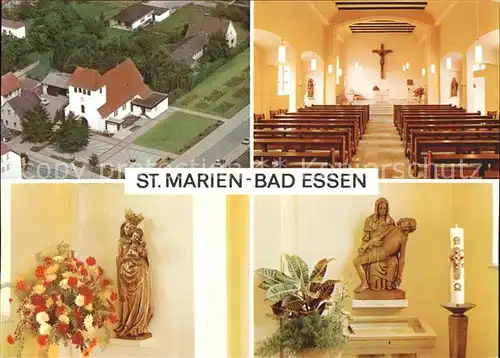 Bad Essen St. Marien Fliegeraufnahme Altar Kat. Bad Essen