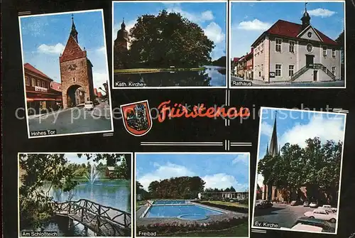 Fuerstenau Hannover Ev. Kirche Wappen Rathaus Hohes Tor Schlossteich Kat. Vechelde