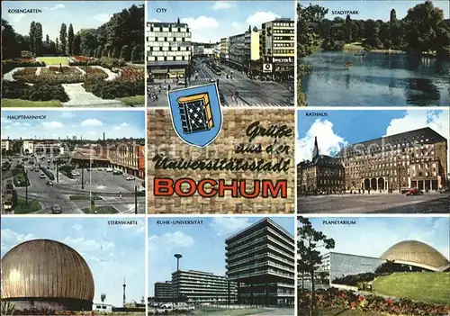 Bochum Wappen Planetarium Stadtpark Kat. Bochum