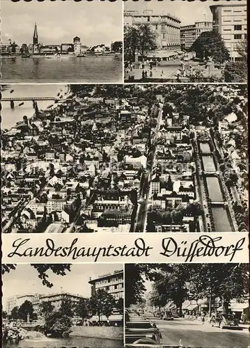 Duesseldorf Fliegeraufnahme Stadt Kat. Duesseldorf