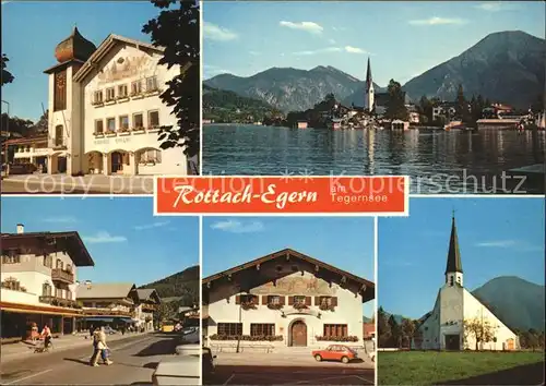 Tegernsee Rottach Egern Kirche Stadt Kat. Tegernsee