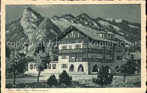 Oberammergau Haus Alois Lang Kat. Oberammergau