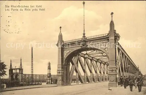 Kehl Rhein Rheinbruecken Ponts du Rhin Kat. Kehl