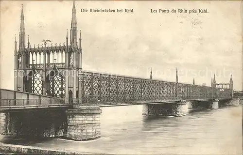 Kehl Rhein Rheinbruecken Ponts du Rhin Kat. Kehl