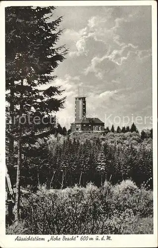 Kirchhundem Aussichtsturm Hohe Bracht Kat. Kirchhundem Hochsauerland